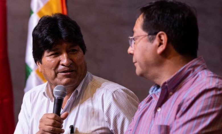 Evo Morales y Luis Arce