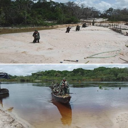 Desmantela estructura para minería ilegal en el estado Bolívar