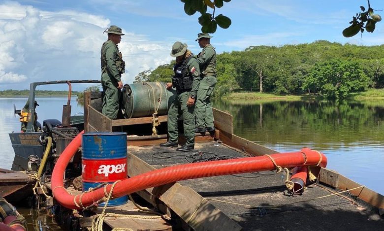 La Fanb desmanteló otro campamento de minería ilegal en Amazonas