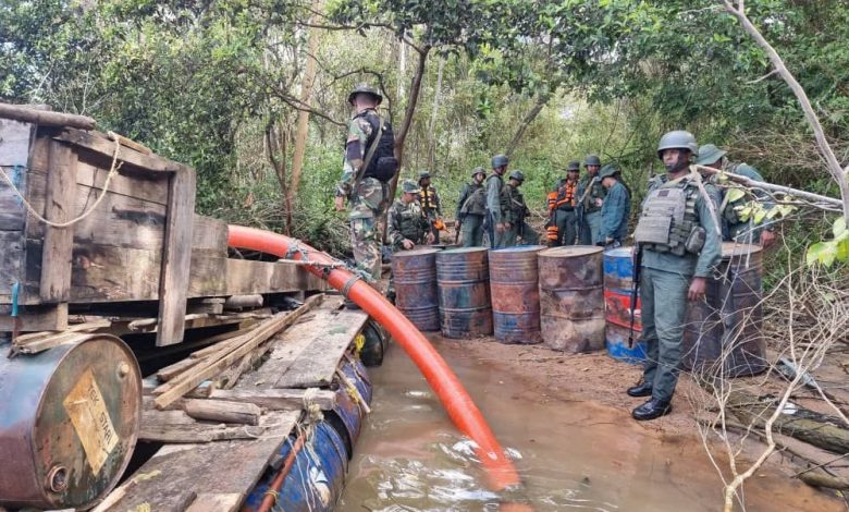 La Fanb inhabilitó campamento y equipos usados para la minería ilegal