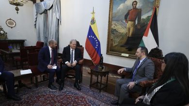Venezuela ratifica apoyo invariable a la lucha del pueblo palestino