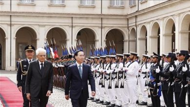 Presidente de Vietnam Vo Van Thuong inició visitas a Italia y El Vaticano