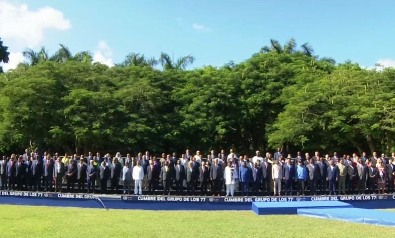 Miguel Díaz-Canel abre Cumbre del G77 y China con un llamado a democratizar las relaciones internacionales