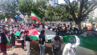 Marcha en apoyo al pueblo palestino en Caracas