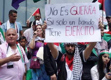 Marcha en apoyo al pueblo palestino en Caracas