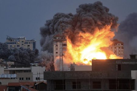 Bombardeo sobre Gaza