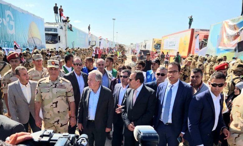 António Guterres urge entrada de ayuda humanitaria a Gaza parada en Rafah