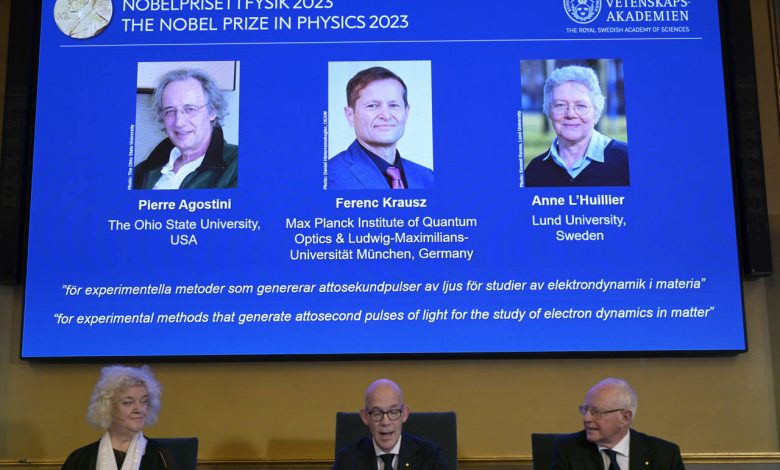 El Nobel de Física 2023 para una investigación sobre electrones