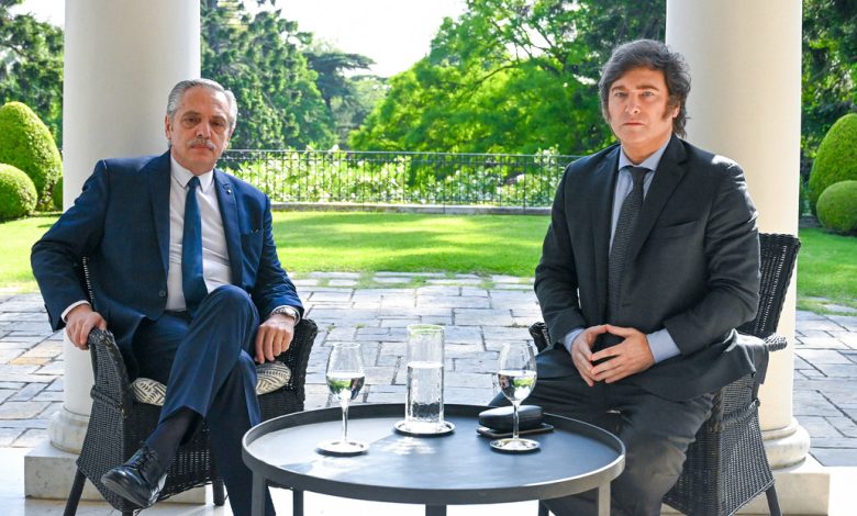 Alberto Fernández y Javier Milei inician proceso de transición