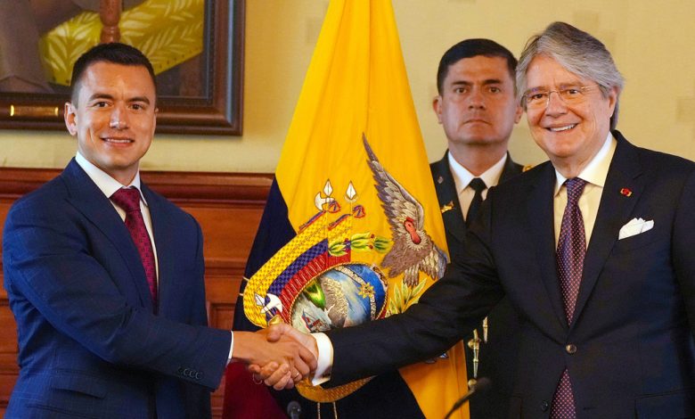 Guillermo Lasso le desea suerte a Daniel Noboa como presidente de Ecuador