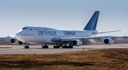 La aeronave de Emtrasur permanece secuestrada en Argentina desde junio de 2022