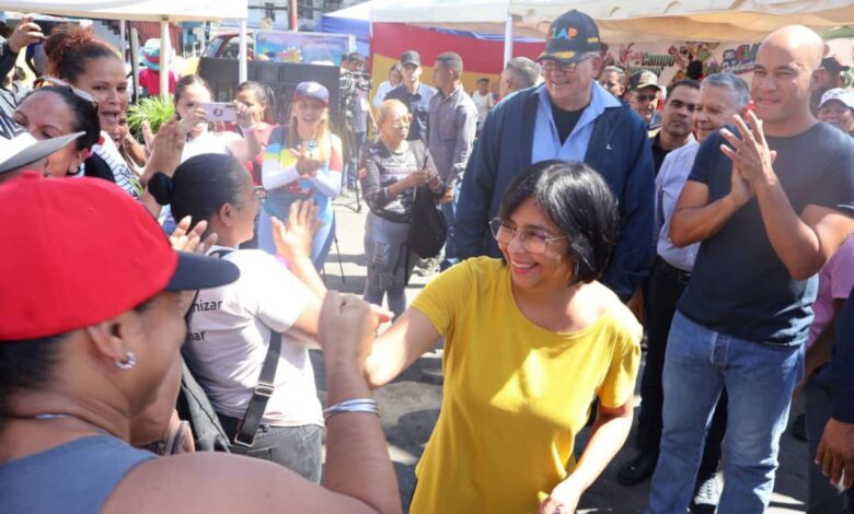 Vicepresidenta Delcy Rodríguez, participó en la Feria del campo soberano