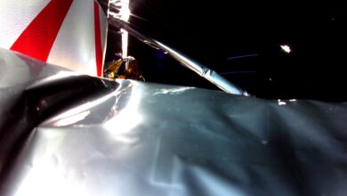 El módulo lunar Peregrine transmite su primera foto desde el espacio