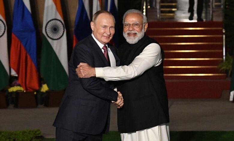 Presidentes de Rusia e India revisaron desarrollo de las relaciones bilaterales