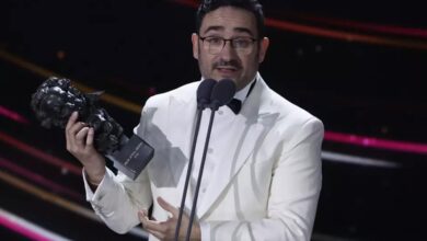 El director Bayona en loa Premios Goya