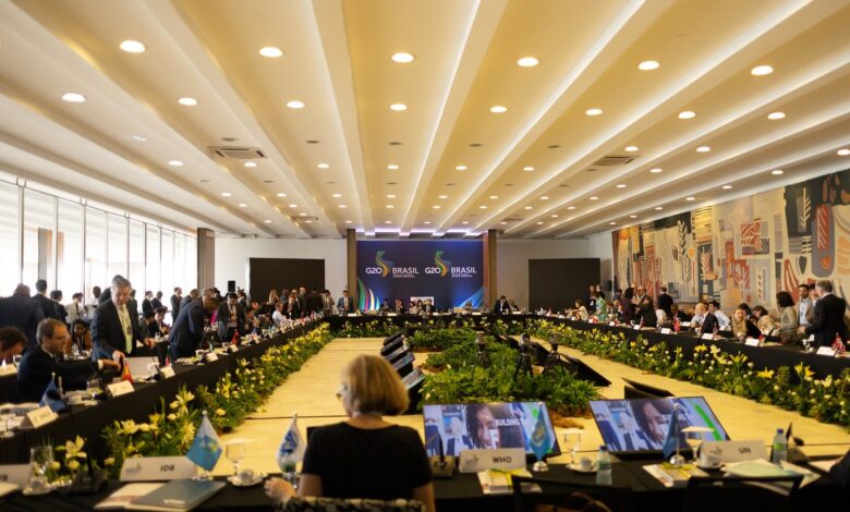 Cancilleres del G20 debaten en Brasil sobre conflictos y gobernanza mundial