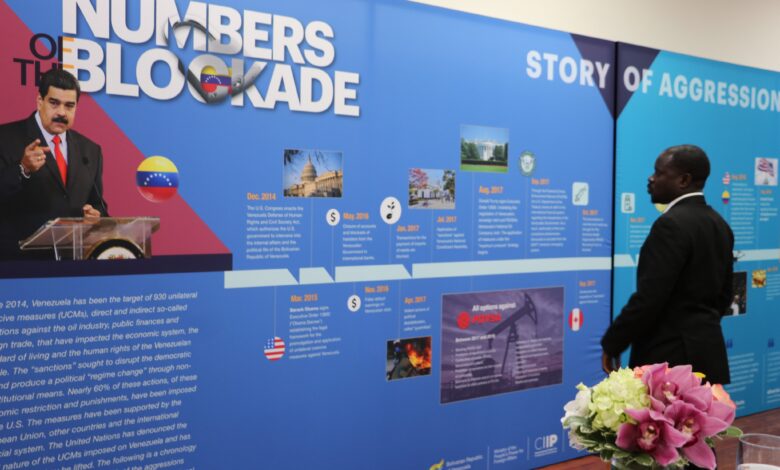 Venezuela presenta “Los Números del Bloqueo: Historia de la Agresión contra Venezuela”