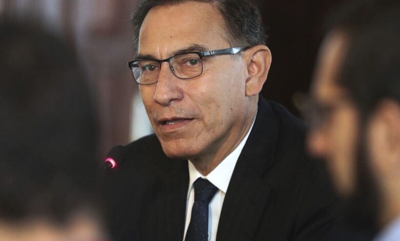 La Fiscalía de Perú abre investigación contra el expresidente Vizcarra por corrupción