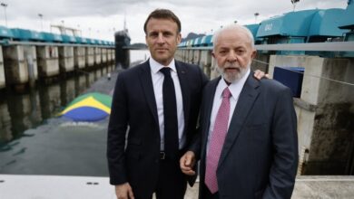 Lula y Macron inauguraron un submarino