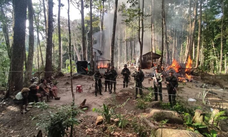 Fanb desaloja 13 minas ilegales en el embalse el Guri