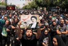 Iraníes despiden al presidente Raisi en Mashad