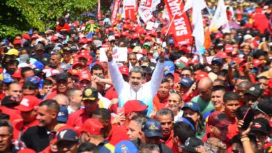 Maduro encabezó marcha del Día del Trabajador