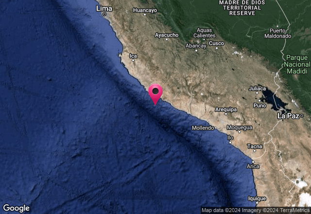 Sismo de magnitud 7 sacude la región de Arequipa en Perú