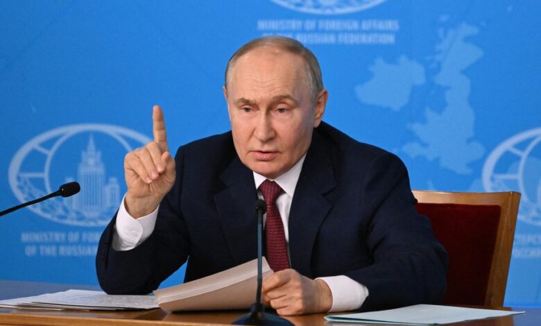 Putin enumera condiciones para negociar con Ucrania