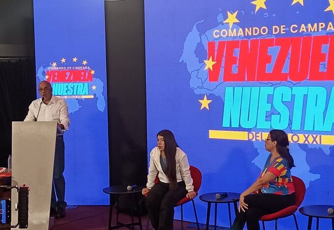Jorge Rodríguez denuncia plan violento de la derecha para el 28J
