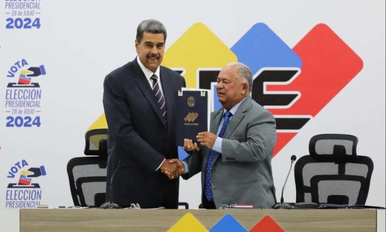 CNE proclamó a Nicolás Maduro como presidente reelecto