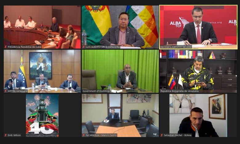 ALBA-TCP ratifica su apoyo y compromiso al Gobierno y presidente de Bolivia