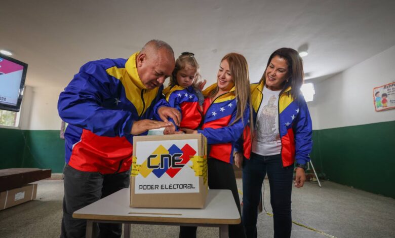 Cabello: La Revolución Bolivariana respetará los resultados de las elecciones