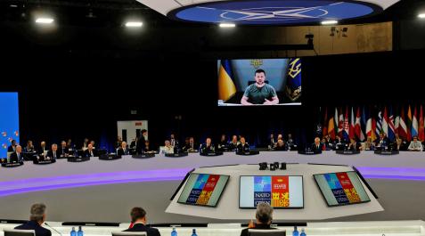 Zelenski descontento con las nuevas promesas de la OTAN