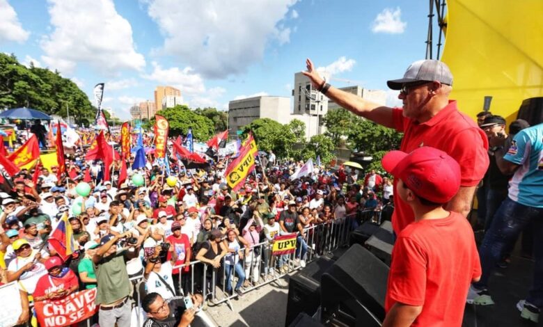 El presidente de la Asamblea Nacional (AN), Jorge Rodríguez, se sumó a la movilización
