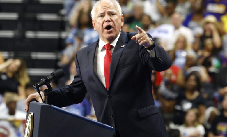 Tim Walz, compañero de formula a la Casa Blanca de Kamala Harris