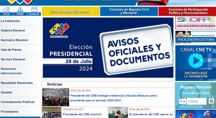 CNE sufre nuevo ataque cibernético contra su página web