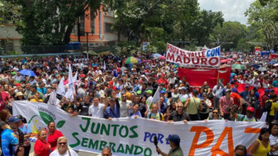 Fuerzas revolucionarias marchan en Caracas para respaldar la Ley contra el Fascismo
