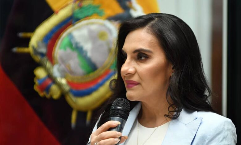 Noboa envió a Abad a Tel Aviv como embajadora y colaboradora para la paz.