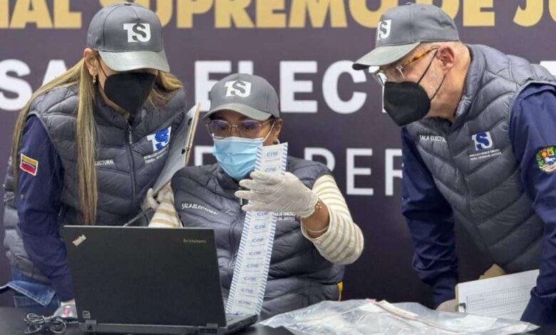 TSJ inicia proceso de validación de actas de escrutinio en el CNE