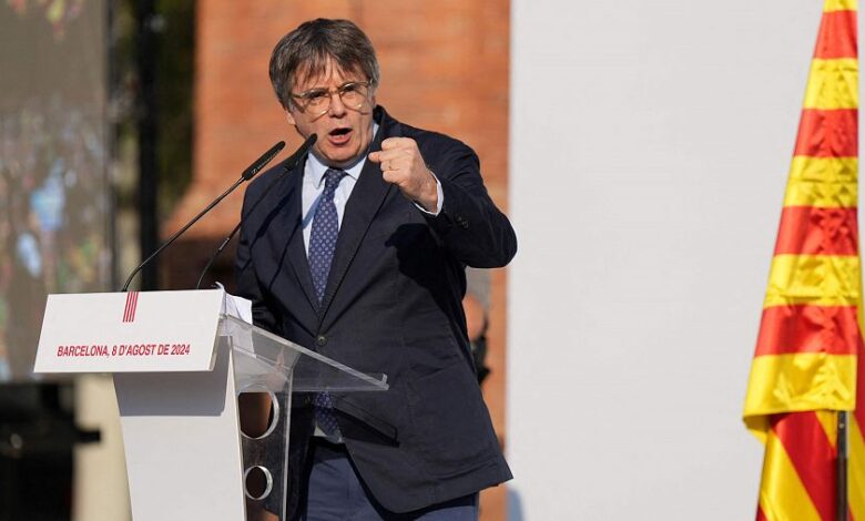 Puigdemont huye tras su vuelta a España