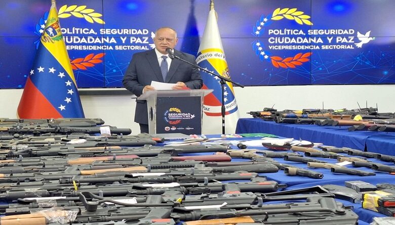 Autoridades venezolanas incautan más de 400 armas de fuego provenientes de EE.UU.
