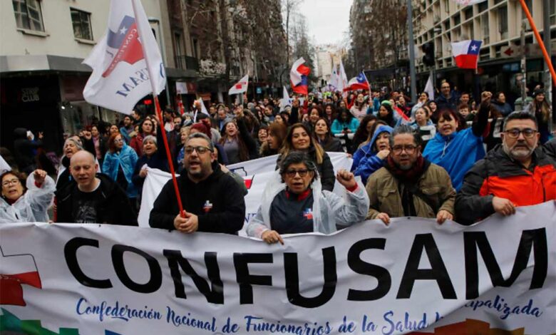 Atención primaria de salud en Chile entra en segundo día en paro