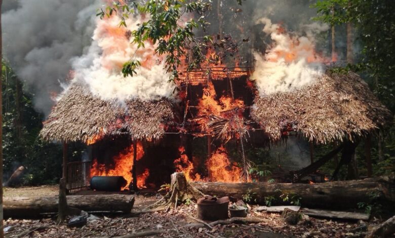 FANB desmanteló campamento de minería ilegal en Amazonas