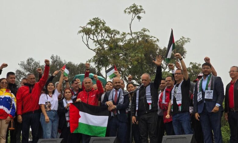 Venezuela siempre defenderá la libertad y soberanía de Palestina, reafirmó Cabello