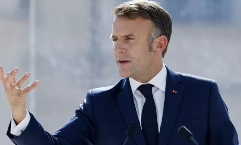 Macron insta a detener envío de armas a Israel para su uso en Gaza