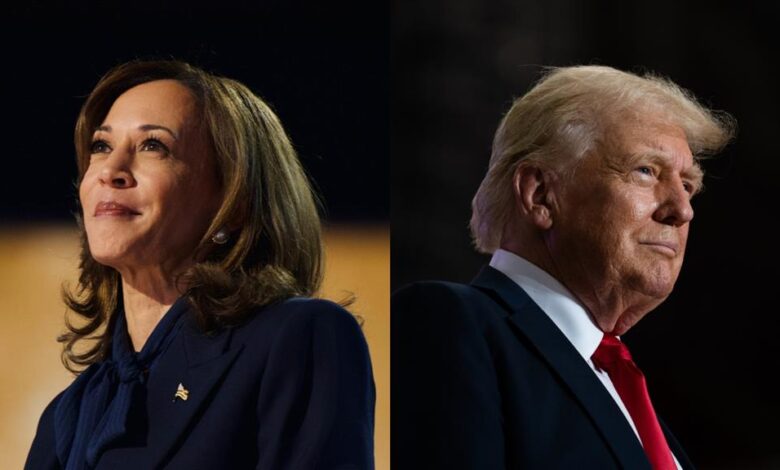 Candidatos Harris y Trump: 47-47 a 10 días de elecciones en EEUU