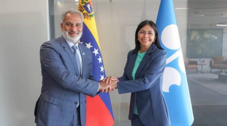 Secretario general de Opep Haitham al-Ghais, inicia agenda de trabajo en Venezuela
