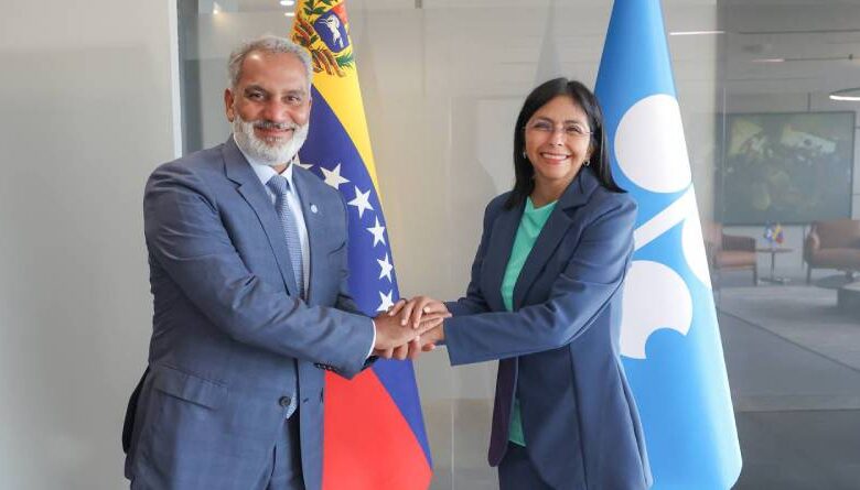 Secretario general de Opep Haitham al-Ghais, inicia agenda de trabajo en Venezuela