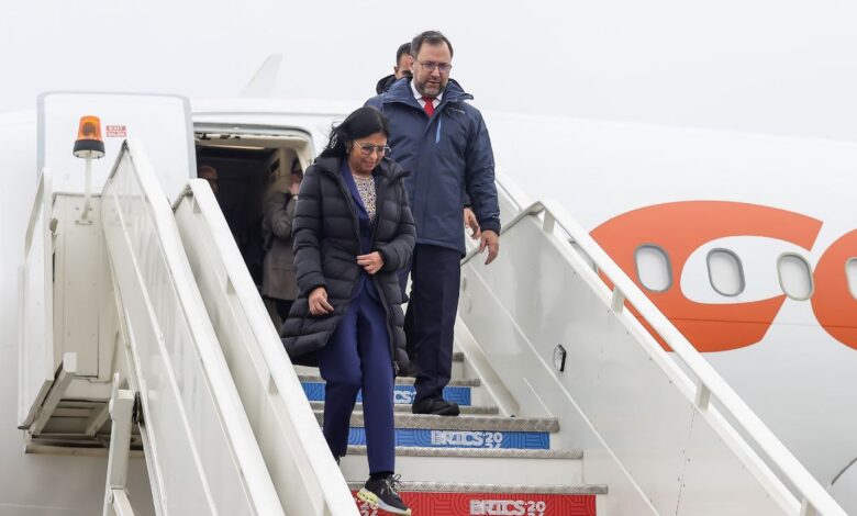 Vicepresidenta de Venezuela llegó a Kazán para Cumbre de los Brics