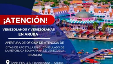 Consulado de Venezuela en Aruba atenderá citas de apostilla